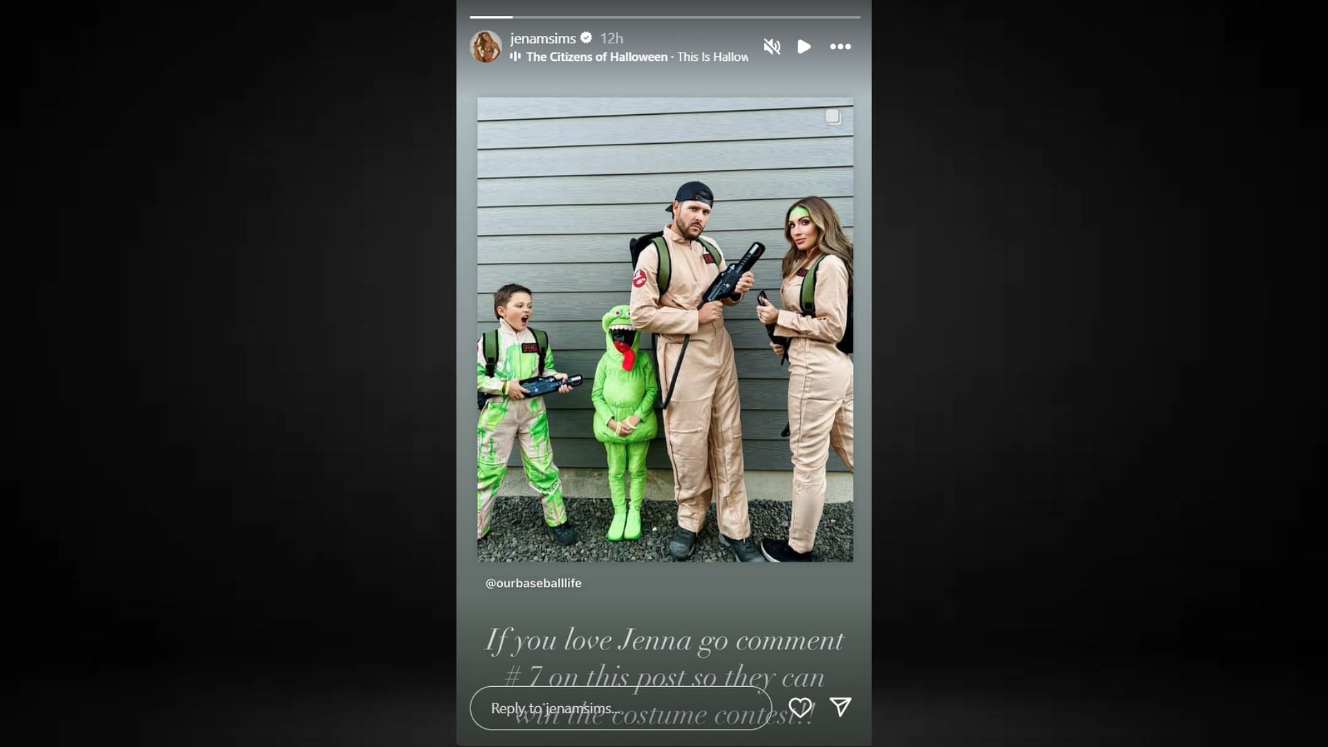 Screenshot of Jena Sims' Instagram Story (Images via @jenamsims/Instagram)